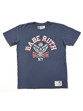Roots Of Fight Babe Ruth T-Shirt 1920-1934 NY Bronx Bombers Baseball Sz Large